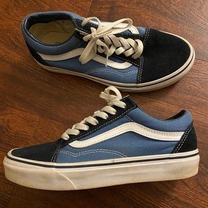Old Skool Navy Vans (Size 6.5 W)